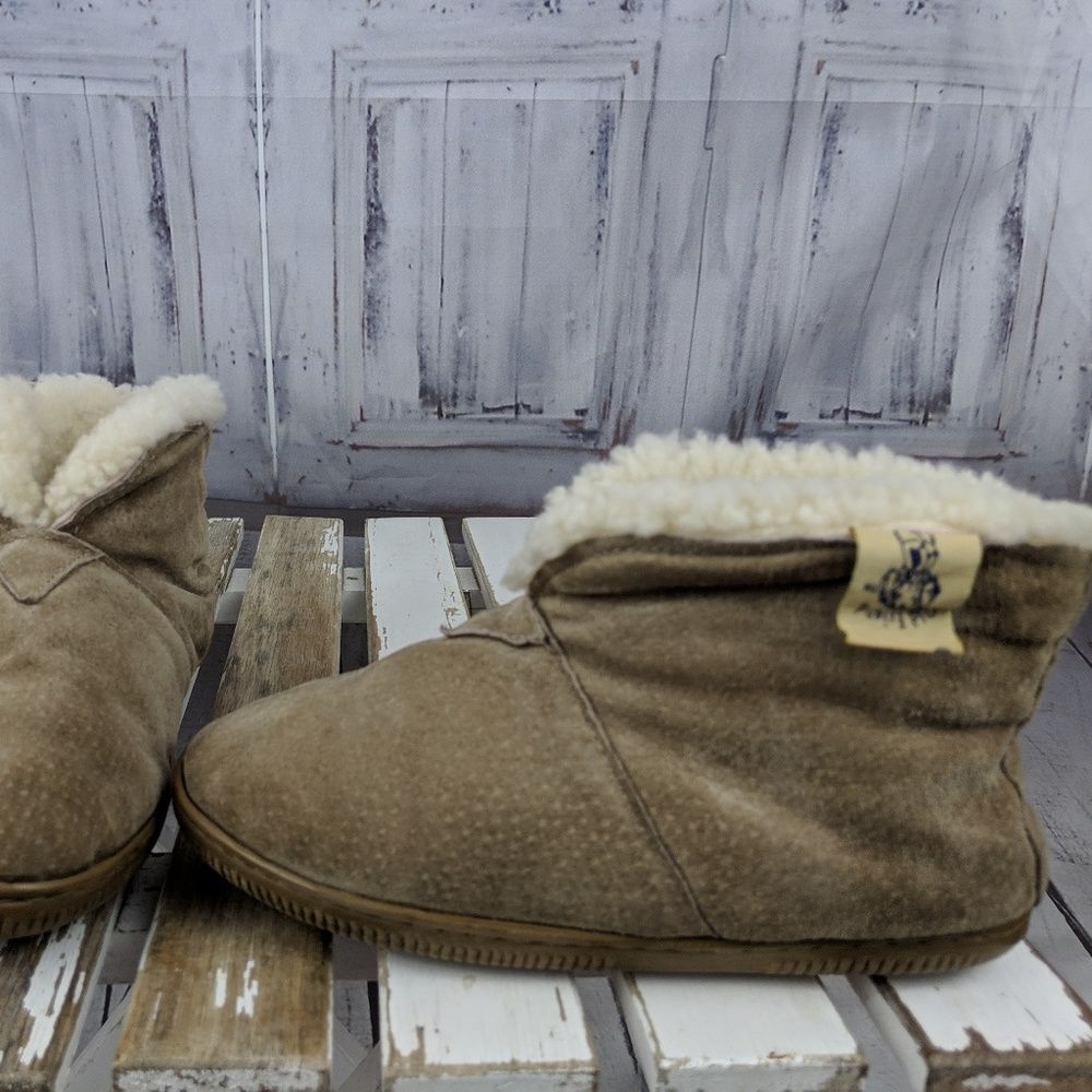 Old friend sheepskin suede shoes slippers youth‎ ki